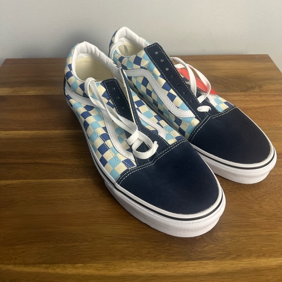 New Vans Old Skool 'Blue Topaz Checkerboard' - Size 11.5 in Men - Picture 1 of 7